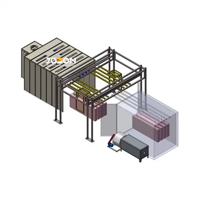 Komple Toz Boya Tesisi Hareketli Endüstriyel Konveyör